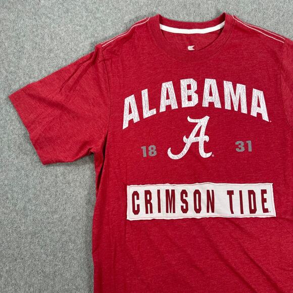 Alabama Crimson Tide Colosseum Short Sleeve Tee Shirt Mens Small Bama Distressed - Picture 3 of 8